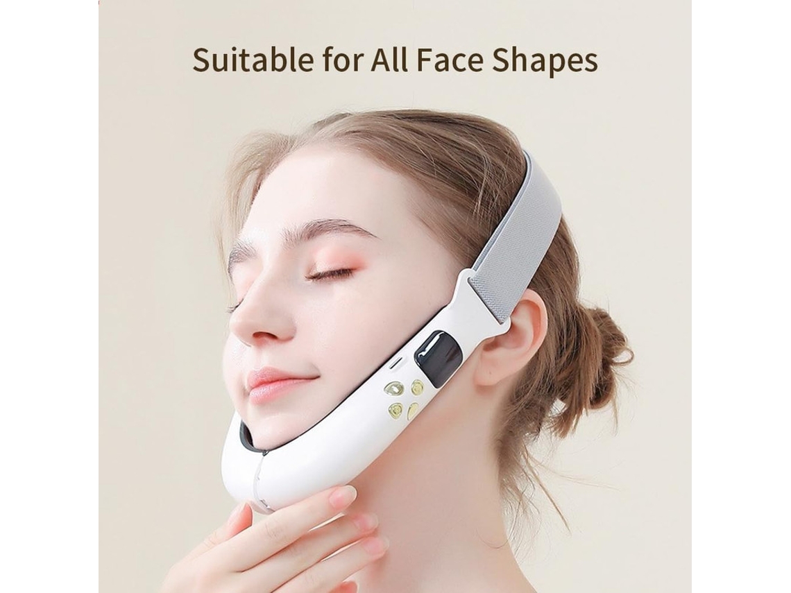 Aparelho De Beleza Facial E Para O Pescoço Com 6 Modos De Cuidado (branco)