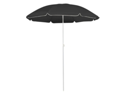 Vidaxl Guarda-sol De Jardim Com Poste De Aço 180 Cm Antracite