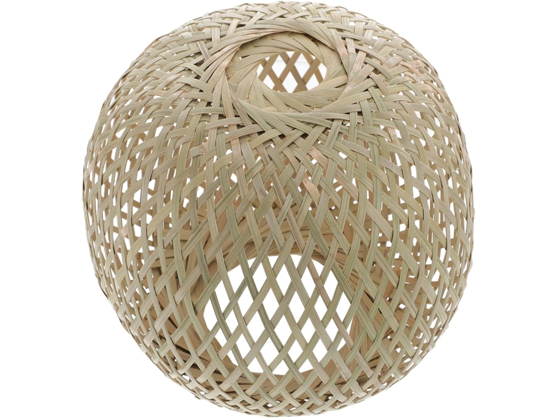 Vaso Suspenso de Bambu Trançado em Estilo Rústico, Material Sintético, Acabamento Delicado, Fácil de Decorar. SFUSHOS