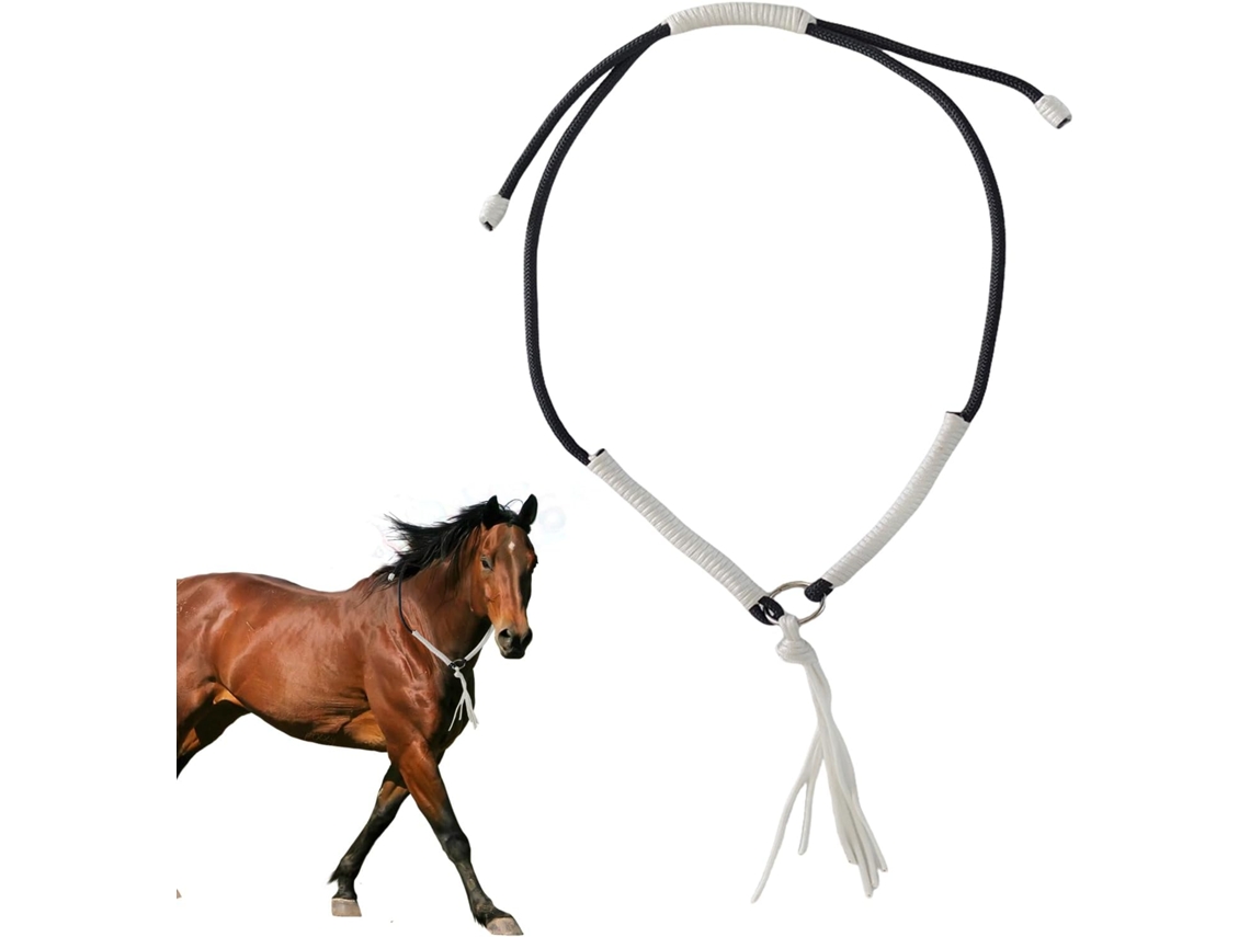 Rédeas De Cavalo Com Borlas, Bridão Estilo Western, Trançado À Mão, Acessório De Obediência.