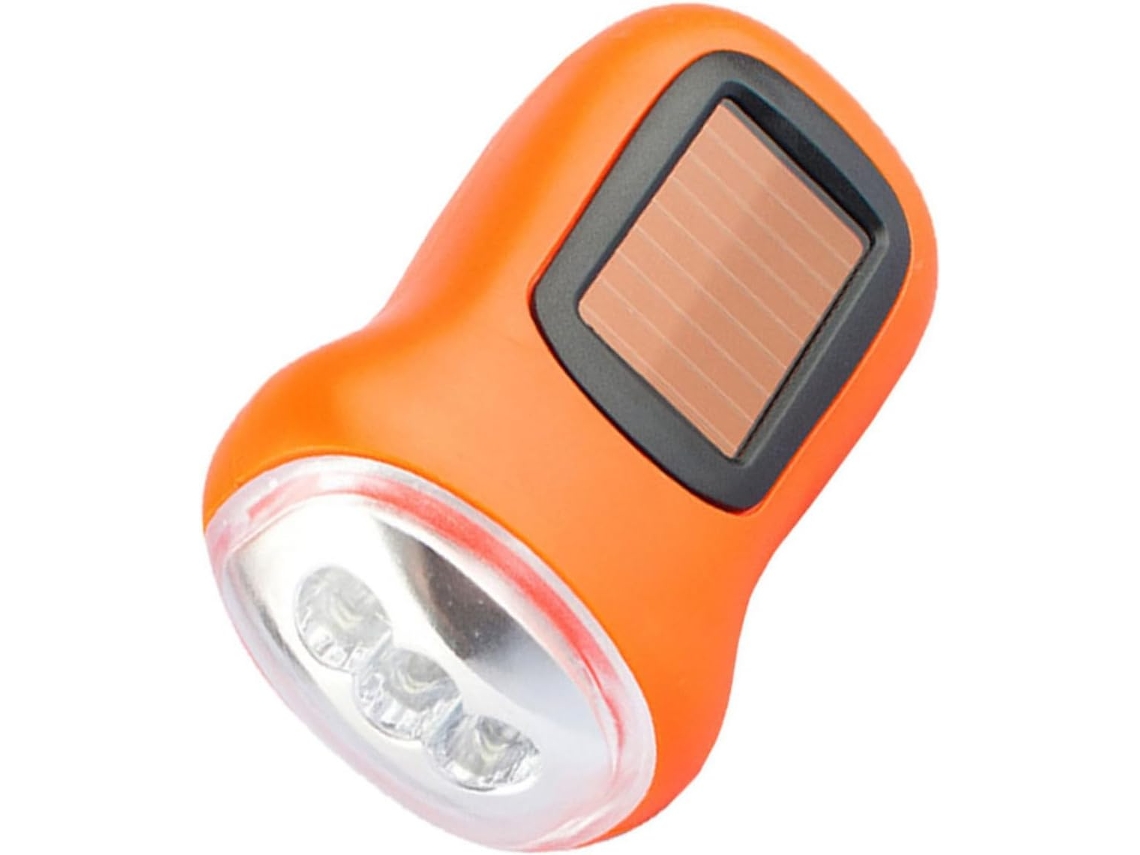 Lanterna Led Multifuncional Recarregável Com Energia Solar E Manivela, À Prova D'água E