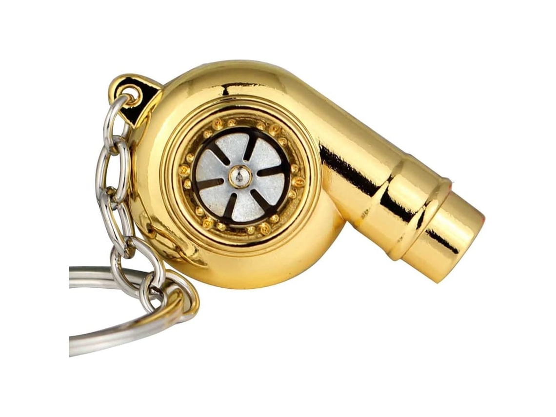 Chaveiro Turbo Turbina Giratória Com Som De Apito Para Amantes De Carros Maycom