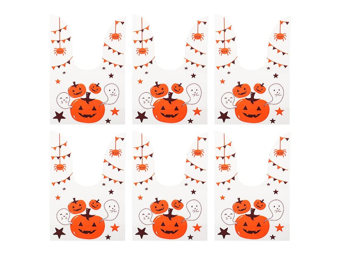 20 Unidades De Sacos Plásticos Criativos Para Decorações De Halloween Allinless