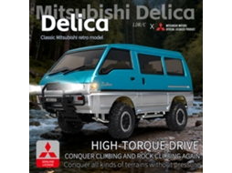 Azulldrc 1296 Rtr 1/12 2.4g 4wd Mitsubishi Delica L300 1986 Câmbio 2 Vel Van Off road Luz Led Proporcional Metal Cvd Brinquedo MDUG