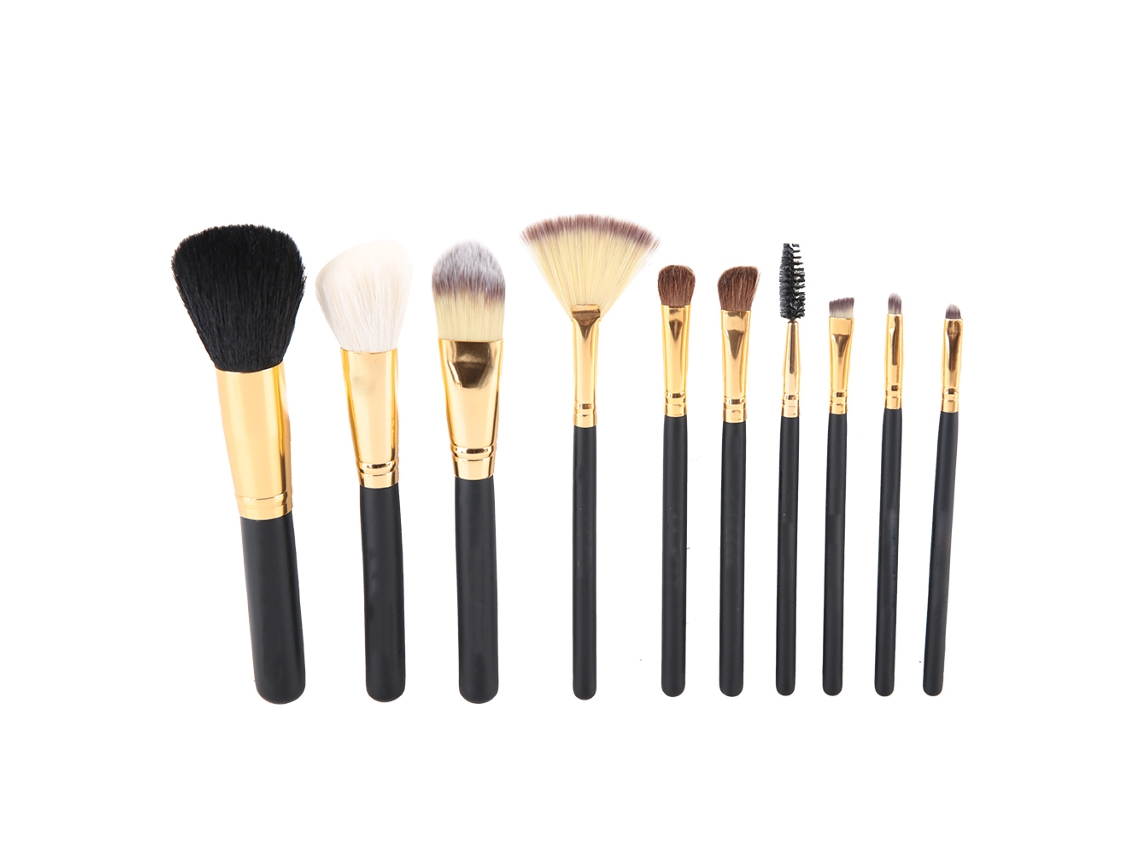 Kit De Pincéis Portátil Para Base E Blush