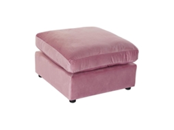 Repousa-Pés DKD HOME DECOR (Rosa - Poliéster - 55 x 55 x 30 cm)