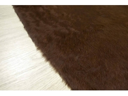 Tapete ZERIMAR Pele de Vaca (Castanho - 140x135 cm - Pele)