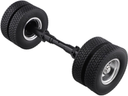 Conjunto de 4 Pneus de Borracha Sem Eixo para Caminhão Rc 1/14 770s 3363 Fh16 Man Diy SFUSHOS