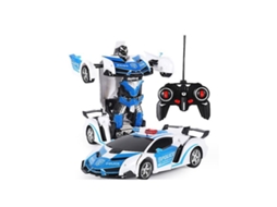 Brinquedo Transformador De Carro De Polícia Rc Aquaforge