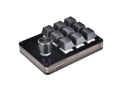 Teclado Mecânico Usb Multifuncional Programável De 9 Teclas, Teclado Mecânico Macro De Uma Mão Com Botão Everley891