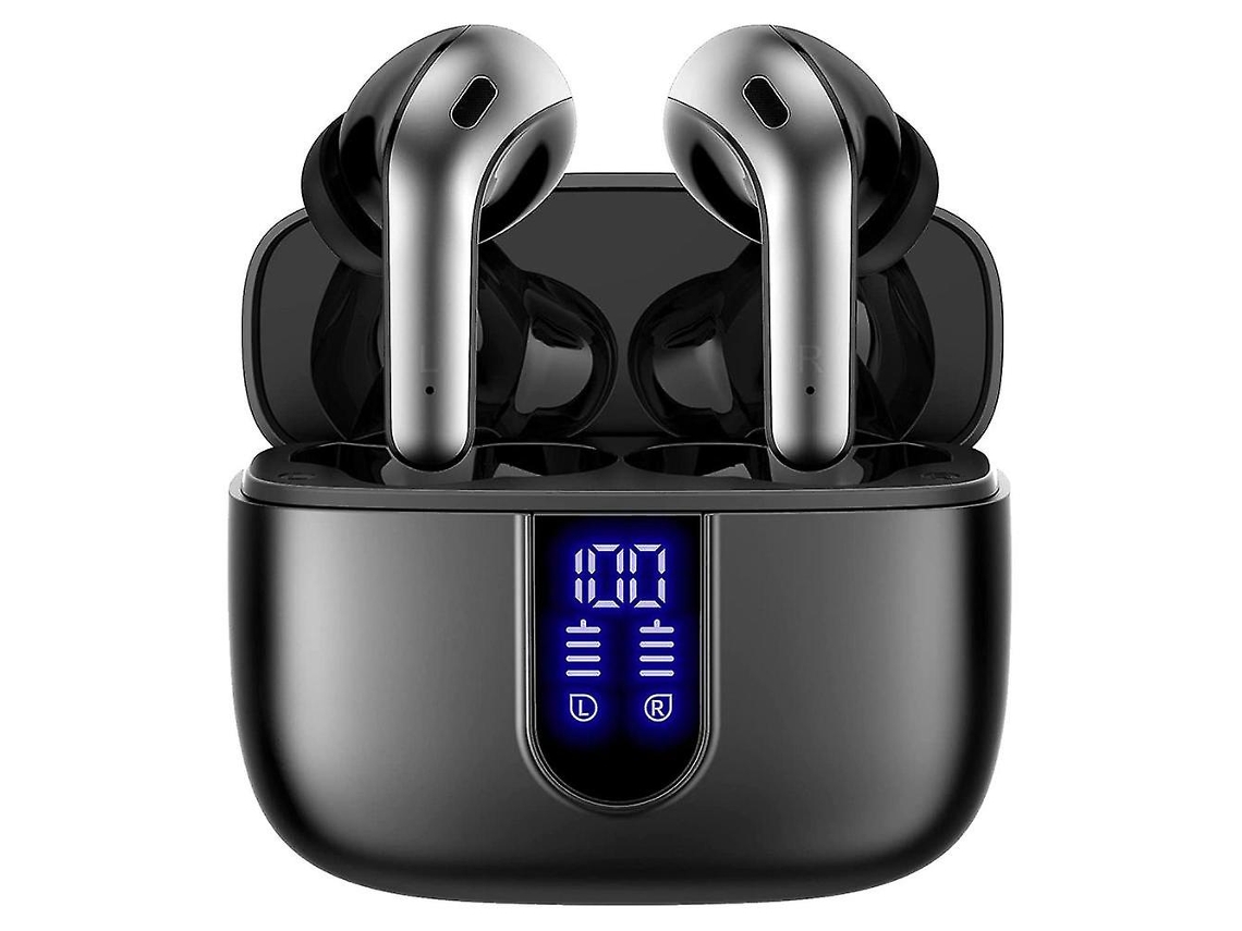 Fones De Ouvido Bluetooth Sem Fio Com Tela Led, 60 Horas De Reprodução, Fones De Ouvido Intra Auriculares Com Microfone Para Tv Ly Ebike