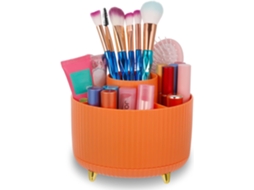 Organizador De Maquiagem E Skincare Rotativo 360°, Giratório Igvtrade (laranja)