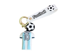 Chaveiro de Lata Argentina com Número 10 de Messi Copa do Mundo LAXISCREED