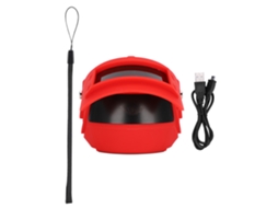 Mini Altavoz Portátil Bluetooth 4.2 Con Soporte para Móvil, Altavoz Inalámbrico para Viajes Al Aire Libre (rojo)