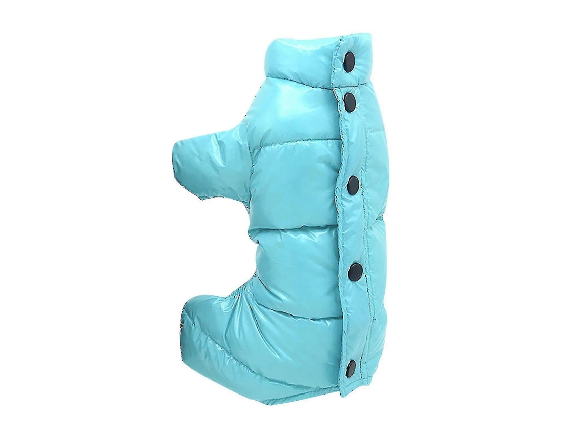 Roupa Para Animais Impermeável Acolchoada De Uma Cor Com Fivela