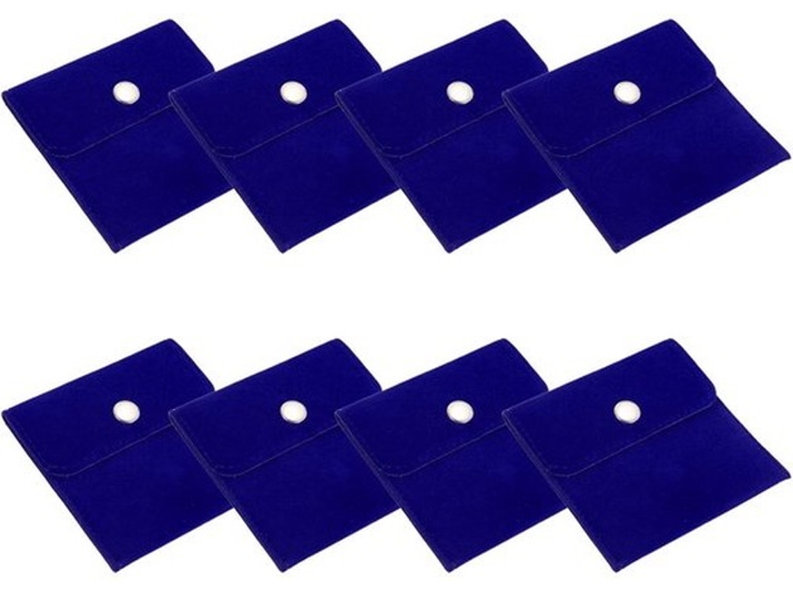Sacolas De Joias - 8 Unidades - Bolsa De Couro - Portátil Para Orelhas/anéis - Leve E Durável - Proteção Contra Riscos - Sacos De Armazenamento