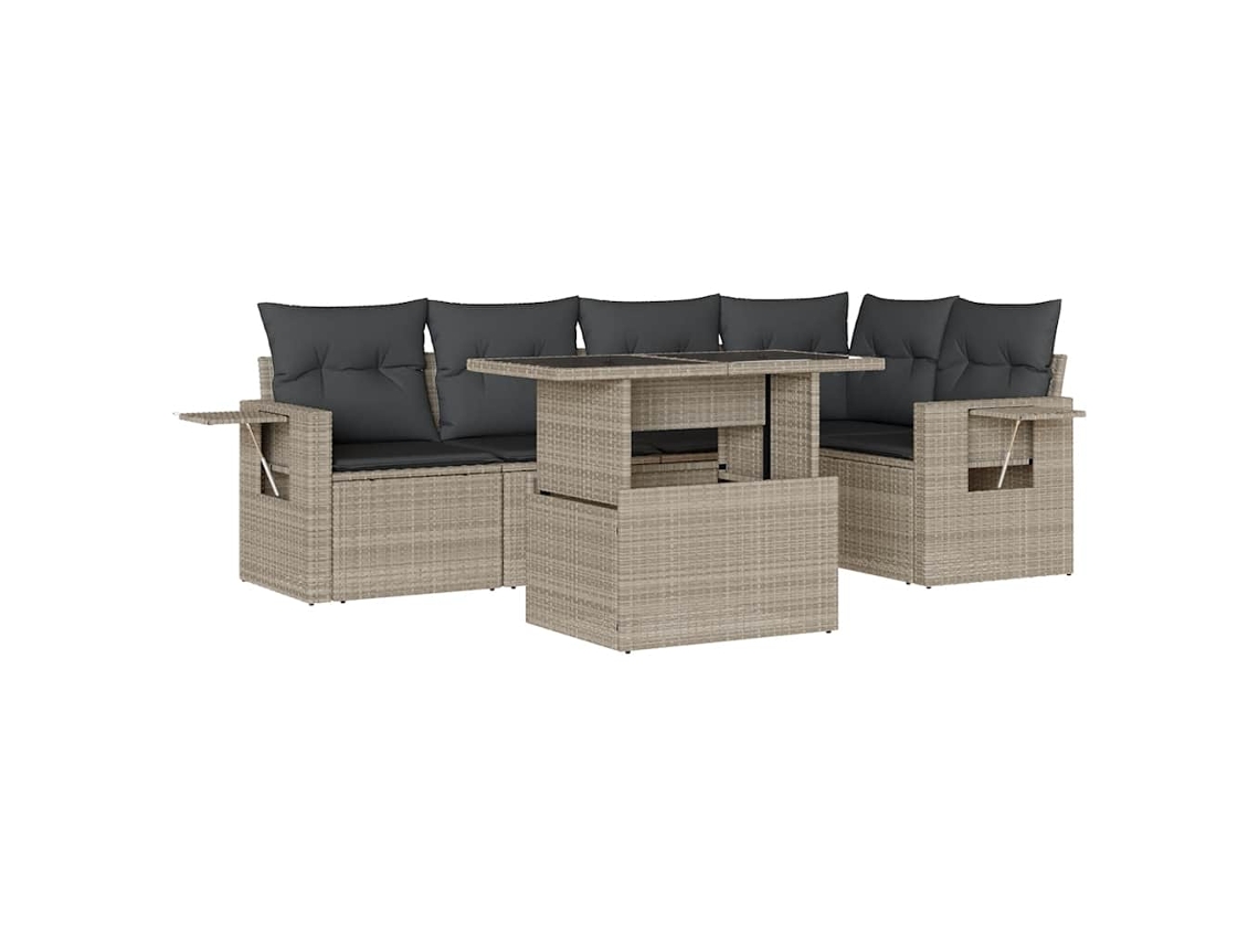 Garden Sofa Set, Garden Sofa Sets Vidaxl Cinzeto Rattan / Vime (n/a)