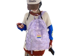 Mochila Escolar De Estudante, Mochila Universitária, Bolsa De Viagem, Xadrez Fofa, Moda De Filme Olysi Shop