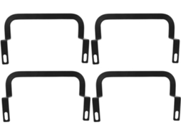 Conjunto De 4 Peças Suportes Colchão Em Ferro Preto Para Cama