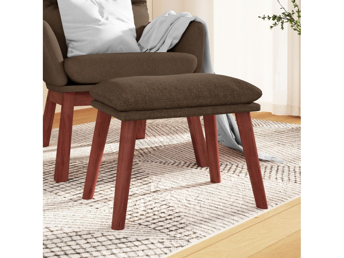 Footstool, Footstools Vidaxl Marrom Tecido (n/a)