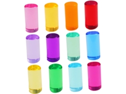 Conjunto De 12 Blocos Construção Coloridos Para Crianças Se