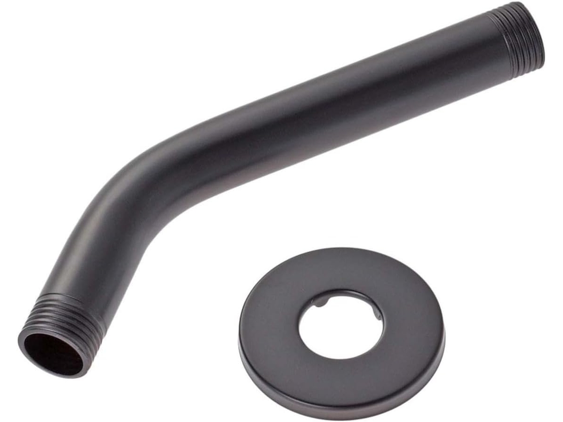Suporte De Teto Para Braço Chuveiro Ukcoco Em Aço Inoxidável Preto, Com Fácil Instalação E Resistência A Minerais