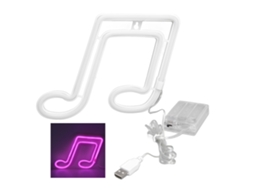 Laxiscreed Luz Noturna Neon De Nota Musical Para Concertos E Decorações De Parede