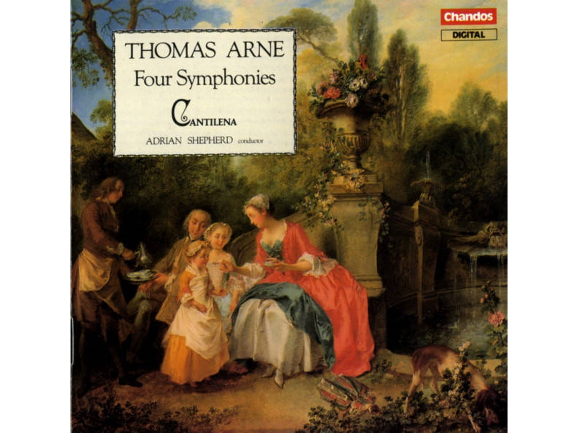 CD Thomas Arne, Cantilena, Adrian Shepherd - Four Symphonies (1CDs)