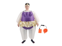 Traje Inflável de Bailarina Funny Blow Up para Festa Halloween com S/MARCA