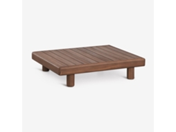 Sklum Mesa De Centro Retangular Para Jardim 100x80 Cm Em Acácia Edrien Madeira De Acácia         Castanho Acácia