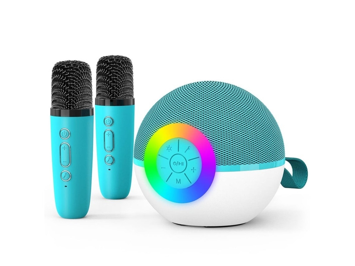 Mini Alto Falante De Máquina De Karaokê Para Crianças E Adultos Brinquedos Musicais De Microfone Bluetooth Portátil Com Luz Led Melhor Pre Yizhood