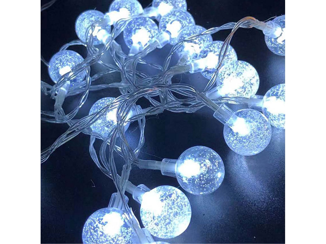 (branco, 1,5 M, 10 Leds) Luzes De Led Em Formato De Bolha Para O Natal