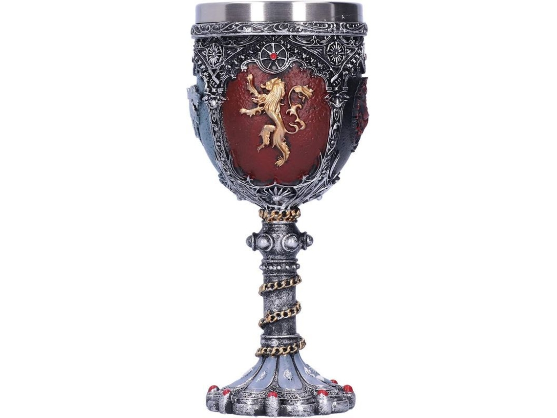Taça de Vinho Nova Line, Padrões 3D de Dragão e Lobo, Viking | S/MARCA
