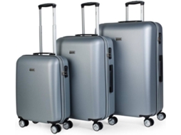 Conjunto de 3 Malas de Viagem ITACA Azul (35/70/100 L)