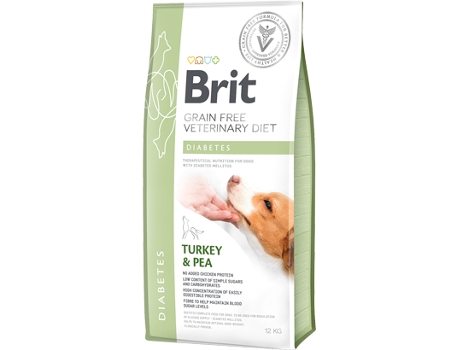 Brit Veterinary Diet Dog Diabetes Grain-Free Turkey & Pea 12 kg