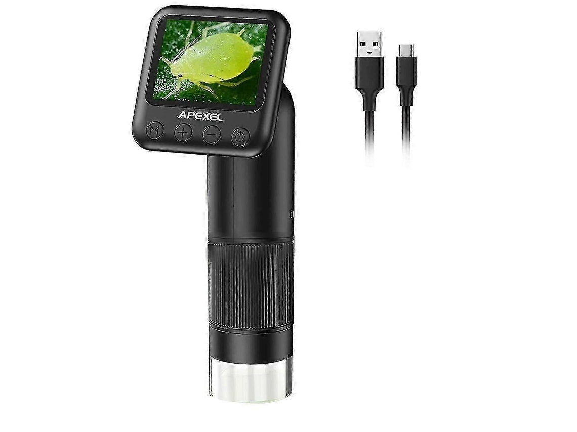 Microscópio Digital Portátil Com Tela Lcd De 2 Polegadas, Ampliação De 800x.