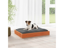 Vidaxl Cama Para Cachorro Marrom Cera 72 X 54 X 9 Cm