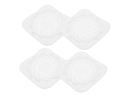 Conjunto De 4 Tampas Quadradas Para Ralo De Banheiro Com Filtro De Cabelo.