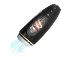 Copo De Masturbação Masculina Automática Com 9 Modos De Vibração Poderosos, 5 Modos De Absorção, Preto
