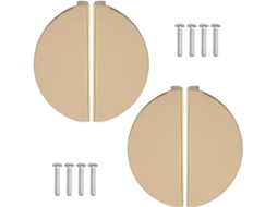 Cabo Semicircular Em Alumínio Dourado Espacial, Conjunto De 4 Peças