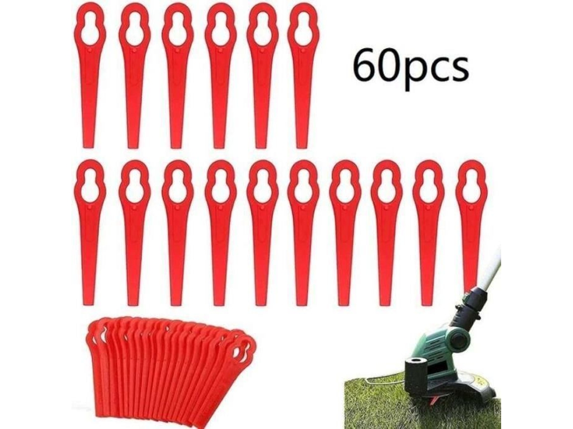 Peça de Reposição de Ferramenta de Jardim Gty04262 Substituição de Plástico em Forma de Cabaça 100 Peças Escova de Aparar Lâmina de Corte YWEI