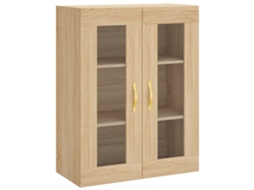 Wall Mounted Cabinet, Wall Mounted Cabinets Vidaxl Marrom Madeira Processada (n/a)
