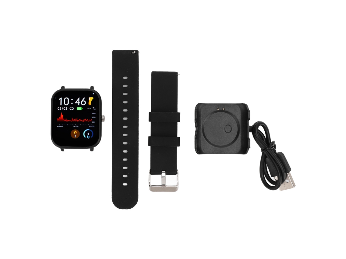 Relógio Inteligente Laxiscreed Com Pulseira, Monitor De Temperatura Corporal E Funções De Clima