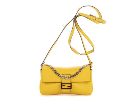 Bolsa De Mulher Fendi Baguette Micro Amarelo (tamanho Único)