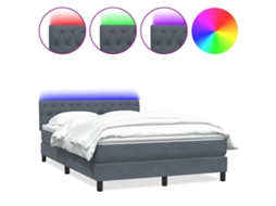 Box Spring Bed, Box Spring Beds Vidaxl Cinzeto Veludo (160 X 210 Cm)