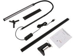 1 Conjunto de Luminária de Mesa Led com Clip, Braço Flexível e Controle de Toque Ajustável e Regulável SFUSHOS
