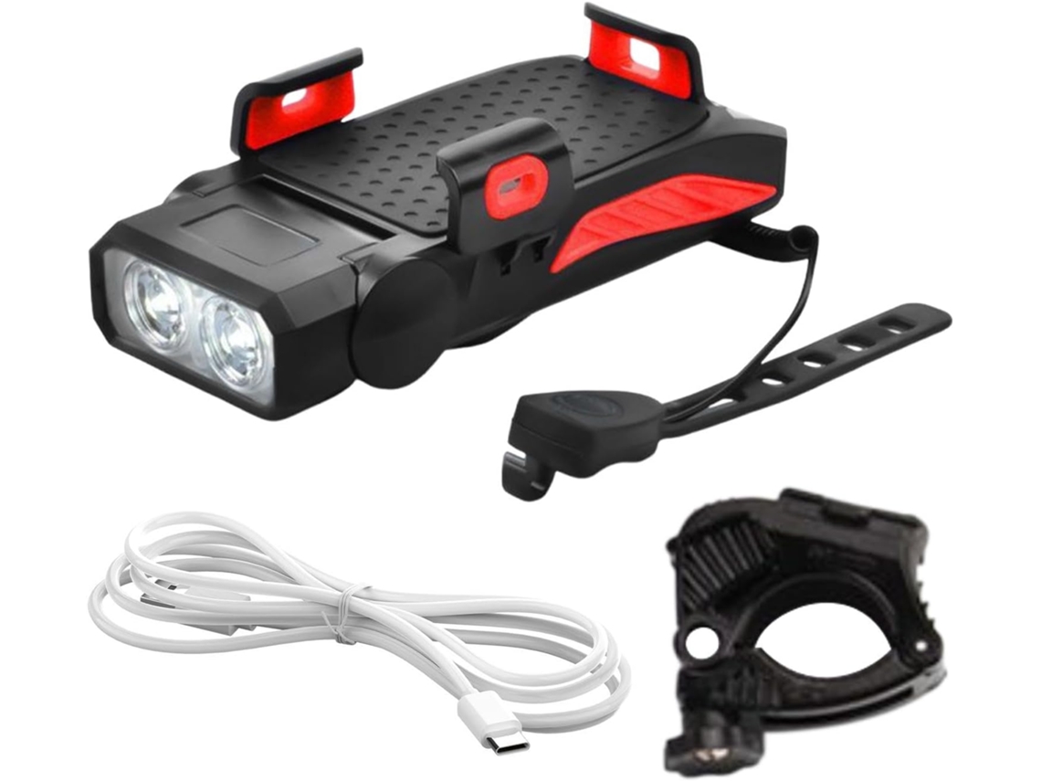 Luz De Bicicleta Com Suporte Para Celular, Ultrabrilhante Celular