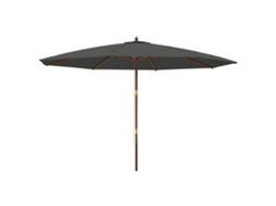 Garden Parasol, Garden Parasols Vidaxl Antracite Madeira (n/a)
