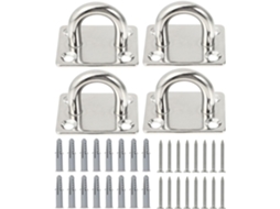 Ganchos De Aço Inoxidável Healvian Roupas, Conjunto De 4 Peças, Resistentes E Fáceis De Abrir, Design Estável