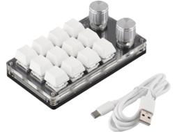 Teclado Mecânico Programável com 12 Teclas e 2 Botões, Compatível com Usb para Windows, Macos e Linux. SFUSHOS